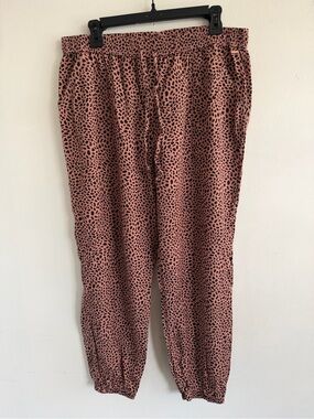 PINK Victoria's Secret Pink Leopard Wide Leg Pants
